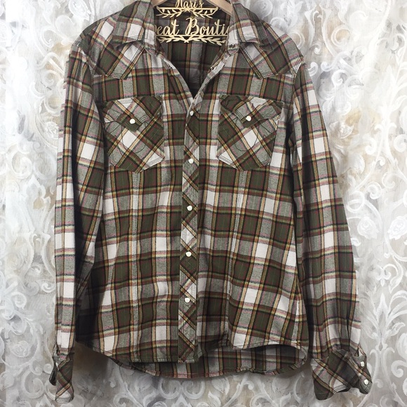 True Religion Other - True religion mens XXL plaid button up long sleeve